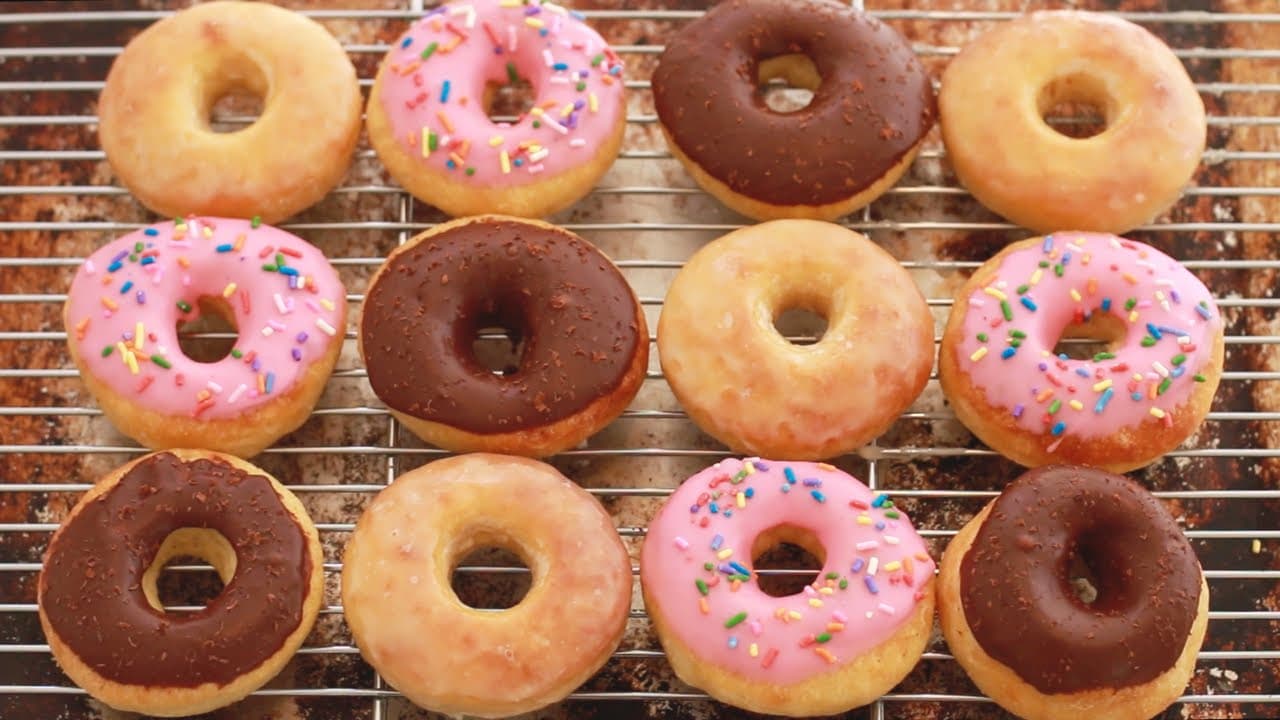 The SOFTEST NO-Knead - NO-Mixer GLAZED DONUTS  Yeast Donuts Better than  Krispy Kreme 