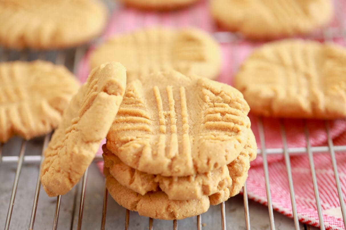 3 Ingredient Peanut Butter Cookies Recipe Video Bigger Bolder Baking