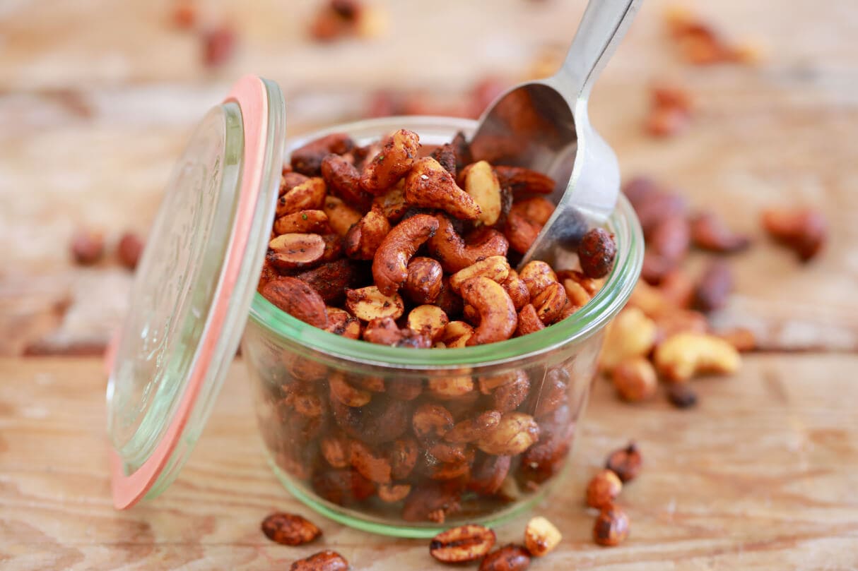 Microwave Sweet and Spicy Nuts (Microwave Snacks)