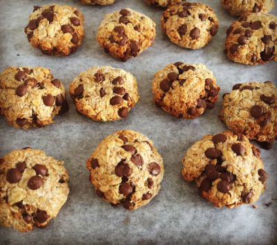 3 Ingredient Oatmeal Chocolate Chip Cookies | Bigger Bolder Baking