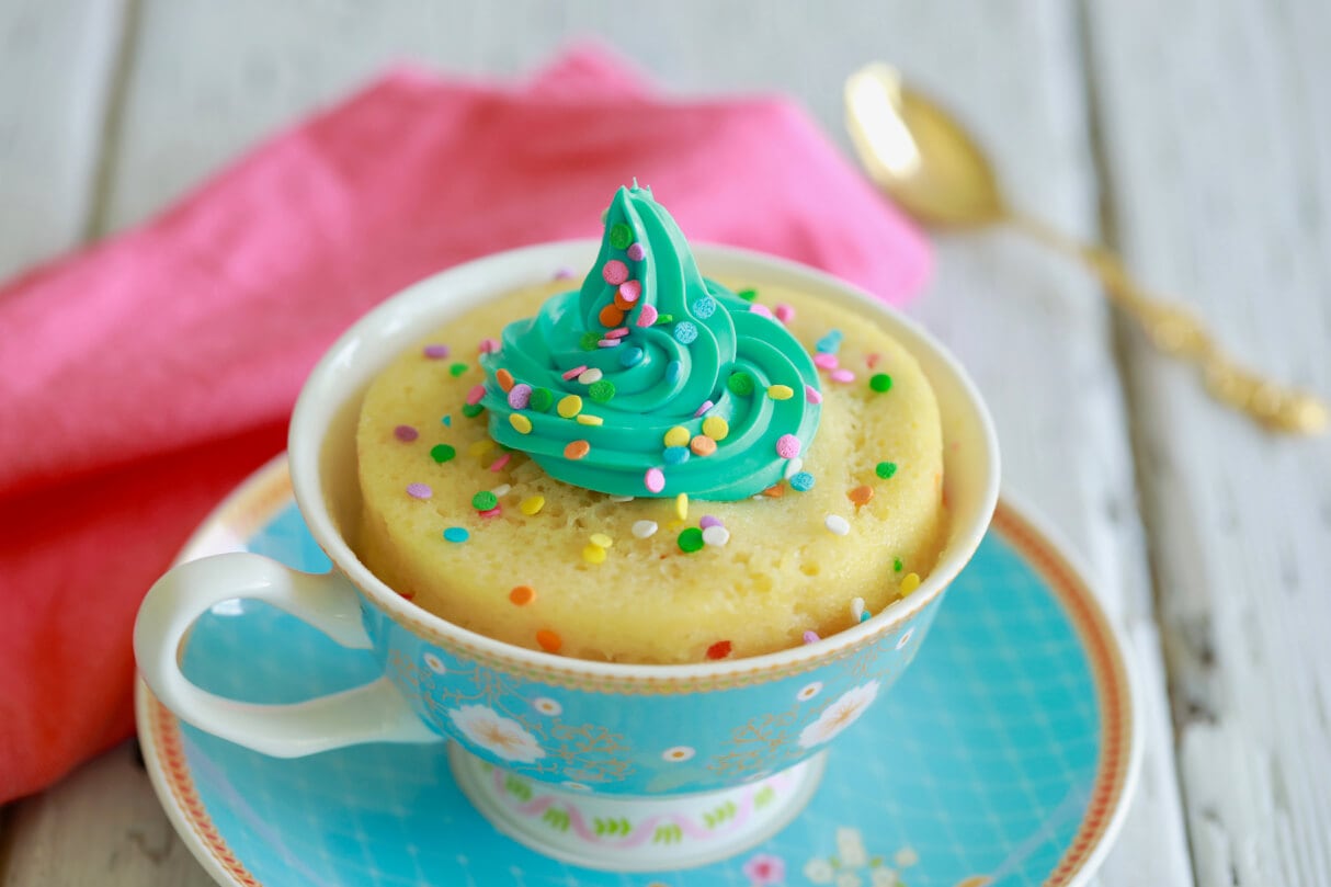 Microwave mug cake recipe