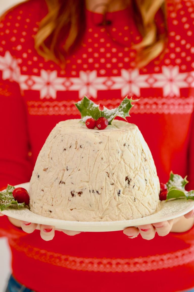 Christmas Pudding Ice Cream Bombe - Gemma’s Bigger Bolder Baking