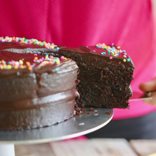 Simple Vanilla Sheet Cake - Gemma's Bigger Bolder Baking