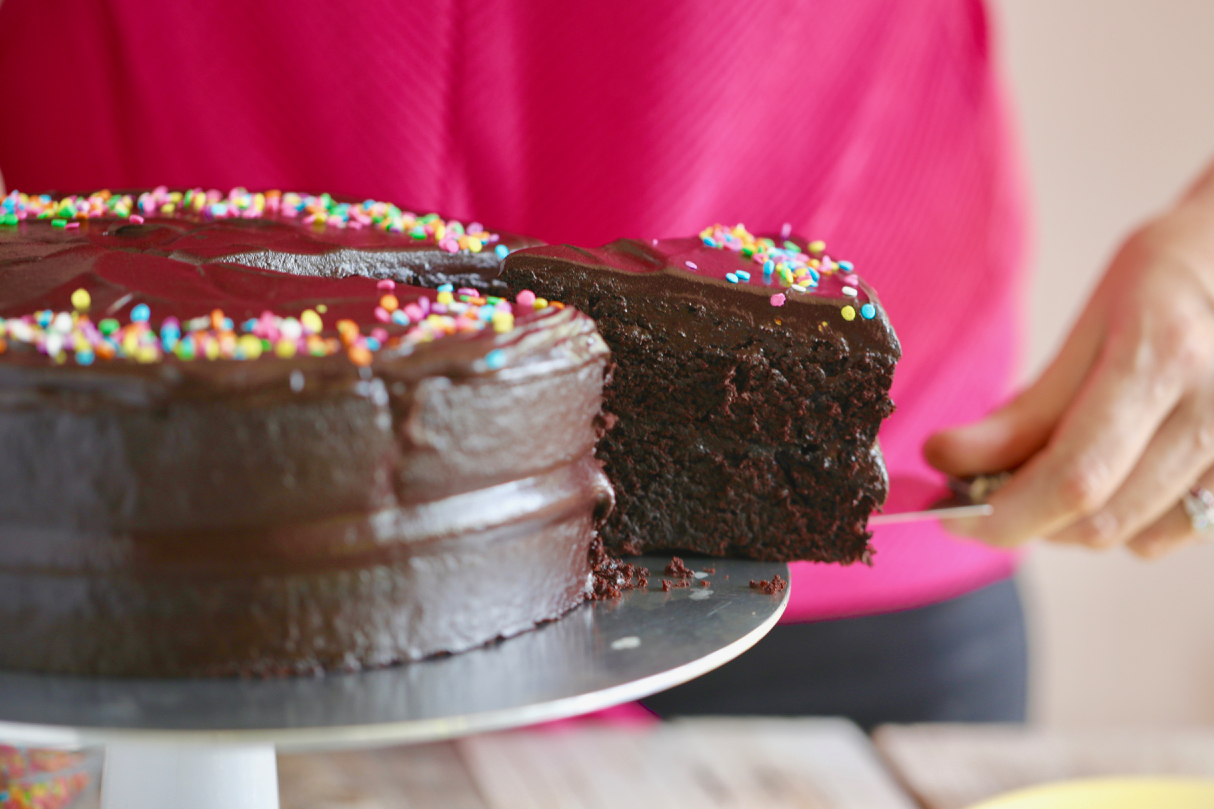 Beyond Moist Vegan Chocolate Cake - Gemma's Bigger Bolder Baking