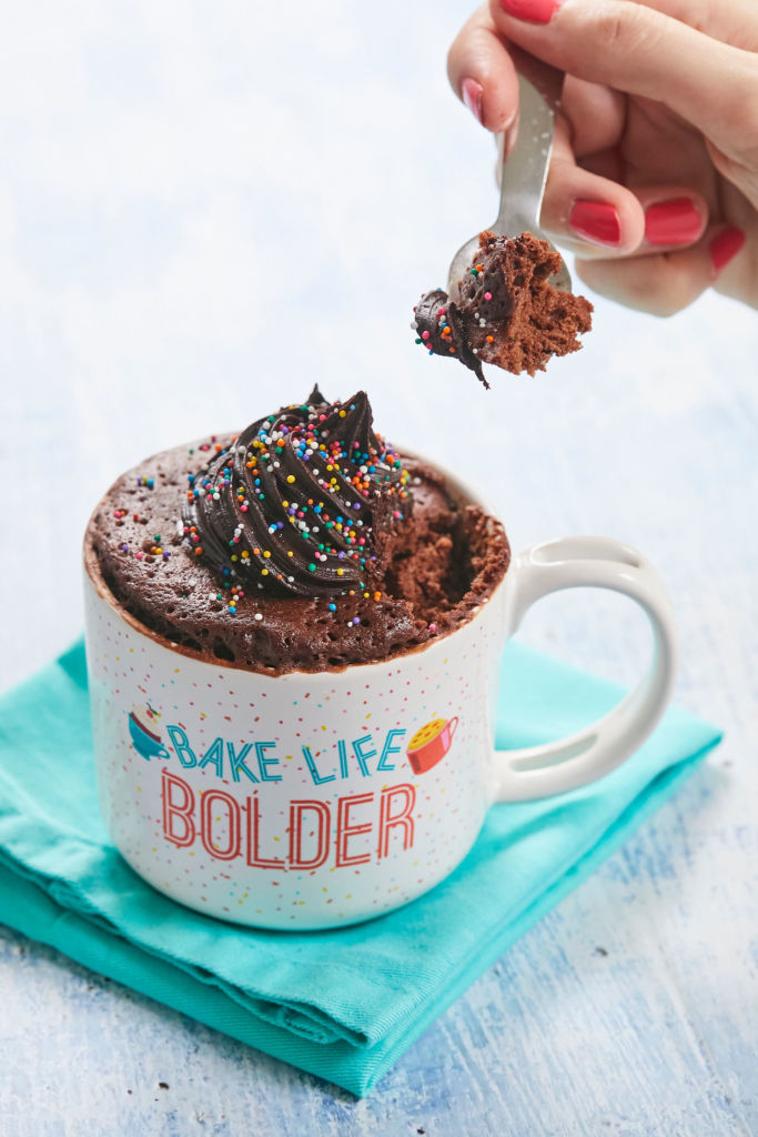 Celebration Vanilla Mug Cake Recipe — Gemma's Bigger Bolder Baking