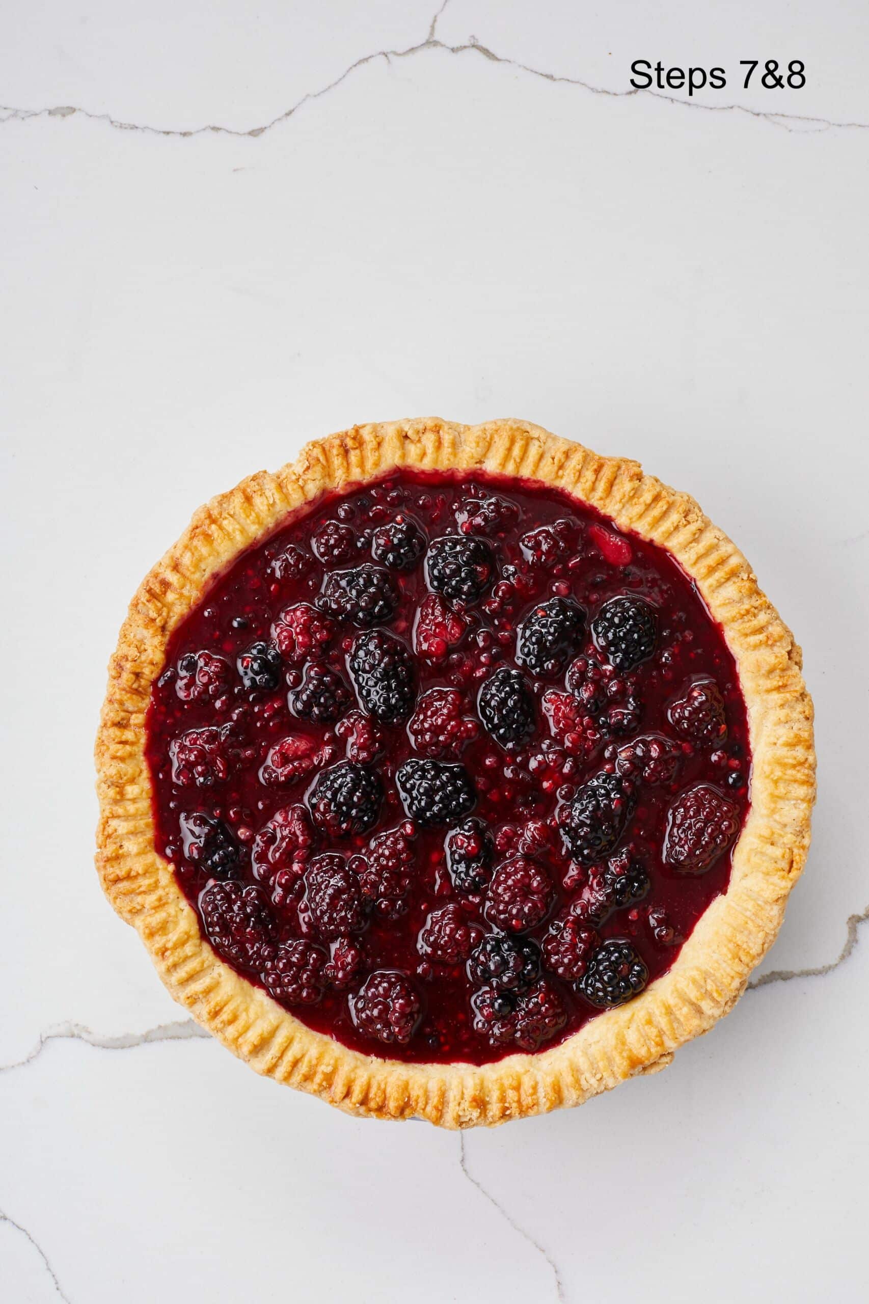 Assemble the pie: Pour the filling into the pre-baked pie crust. Let set at room temperature for 3 hours before serving.