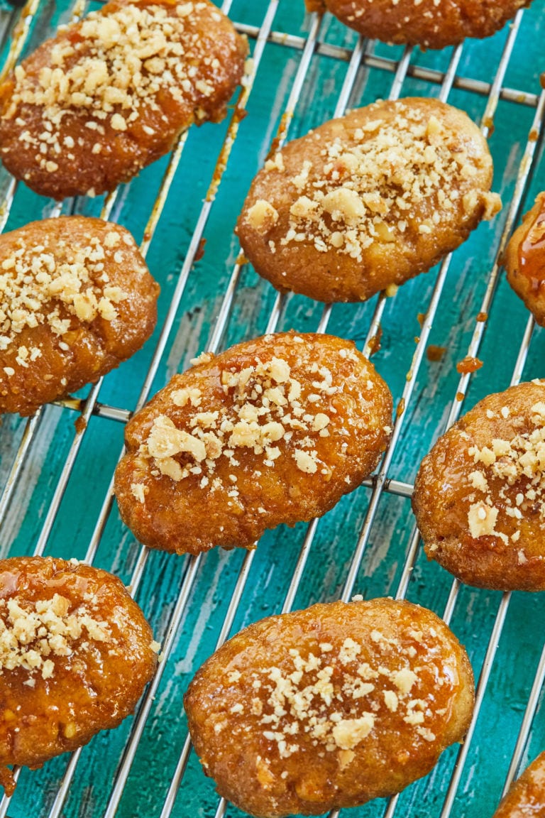 Sticky Greek Honey Cookies (Melomakarona) | Bigger Bolder Baking