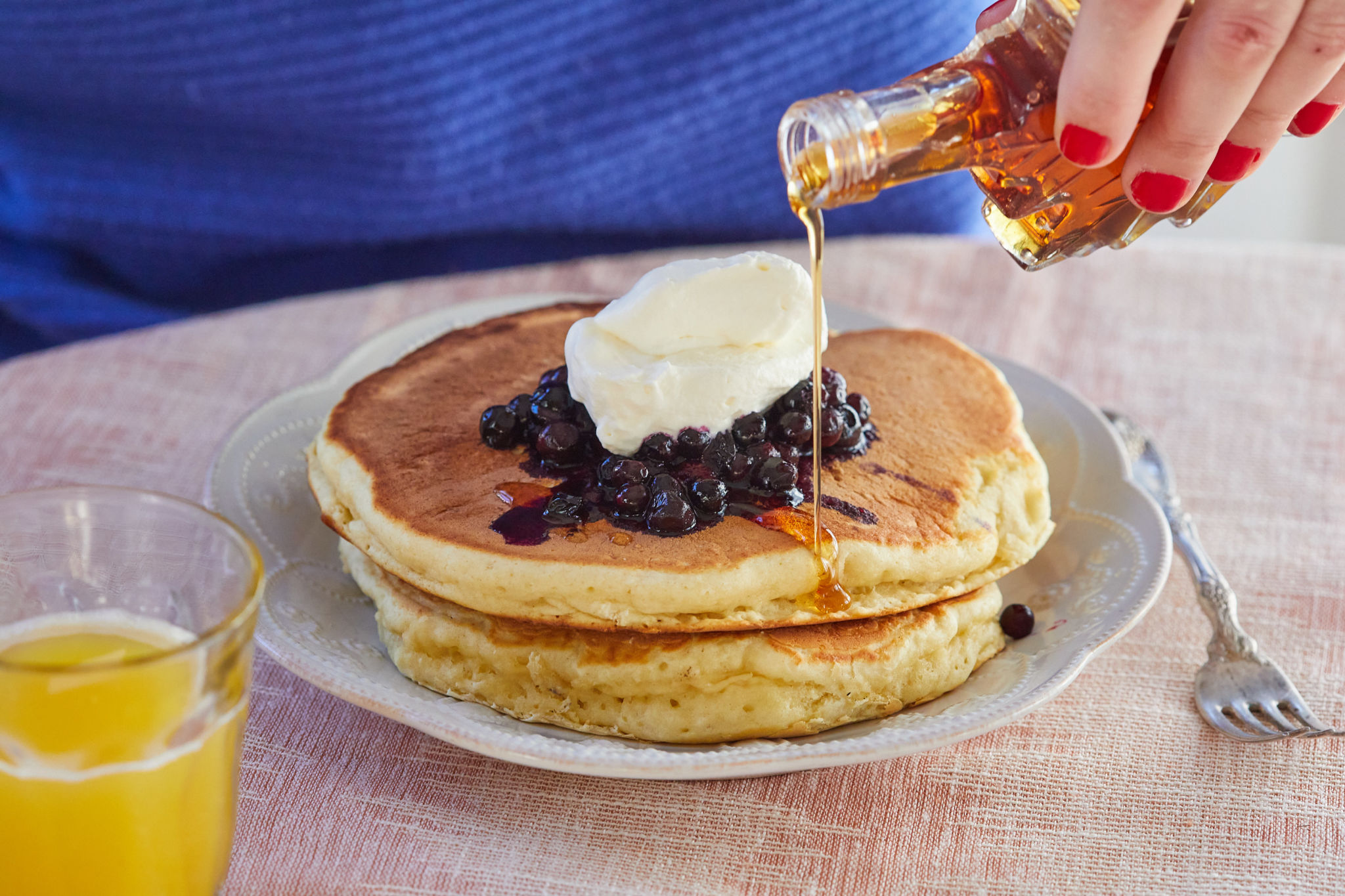 Single-Serving Fluffy Pancakes | Bigger Bolder Baking