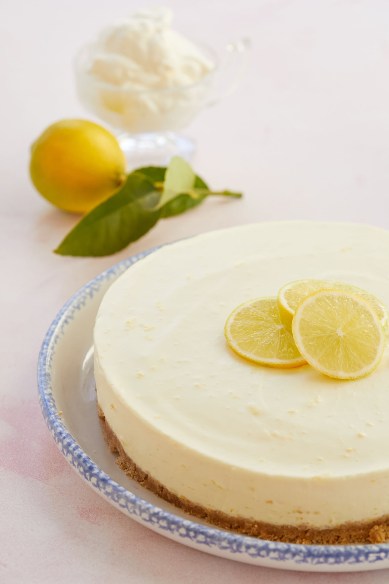 The Easiest No-Bake Lemon Cheesecake | Bigger Bolder Baking