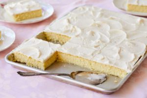 Simple Vanilla Sheet Cake