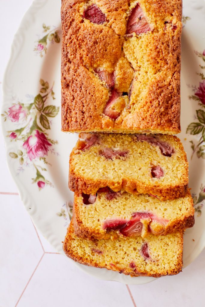 Strawberry Cornmeal Quick Bread - Gemma’s Bigger Bolder Baking