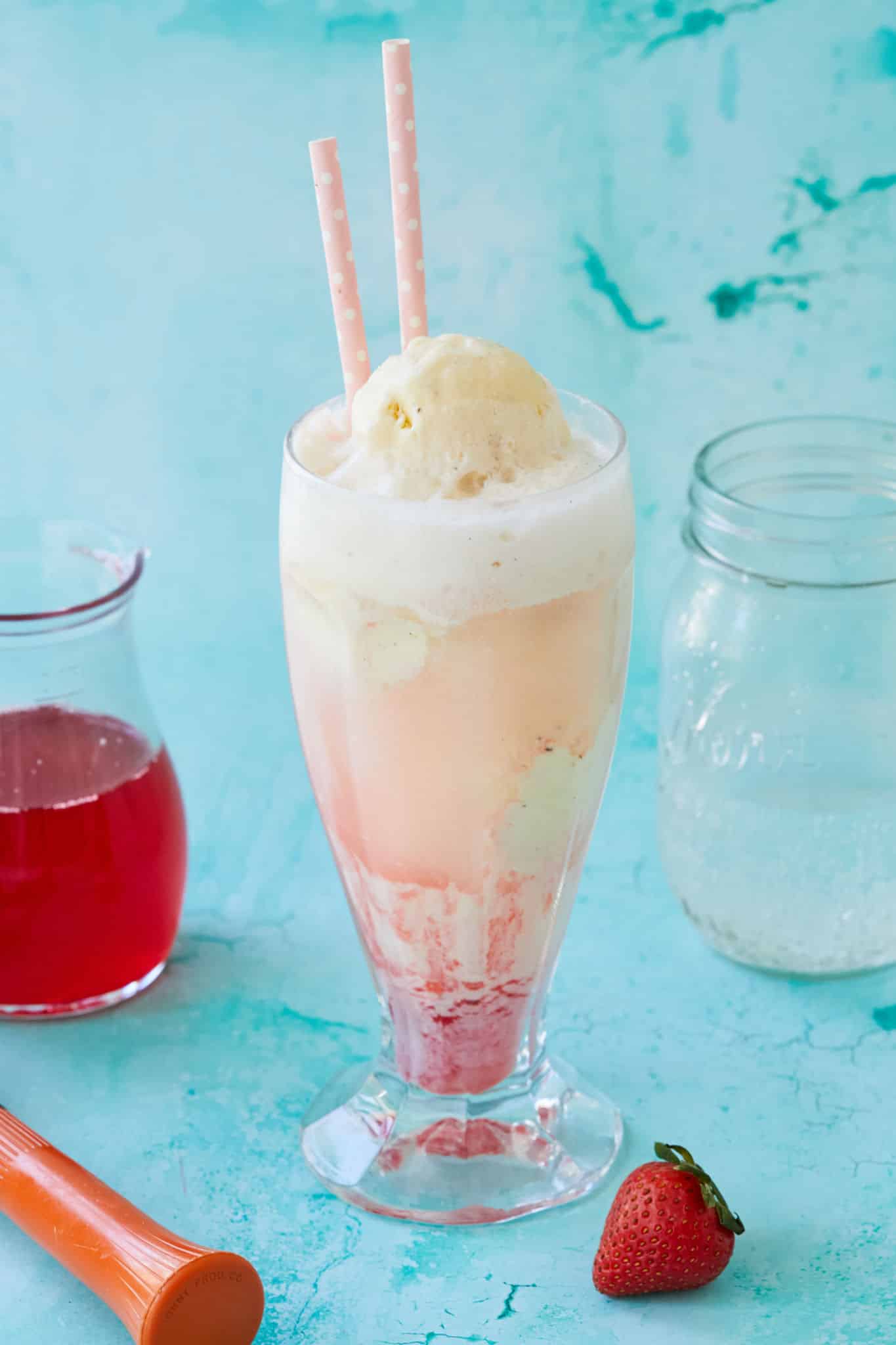 Strawberry Soda Ice Cream Float Gemma’s Bigger Bolder Baking