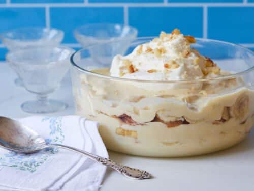 Microwave Banana Custard Pudding (quick mug cake)