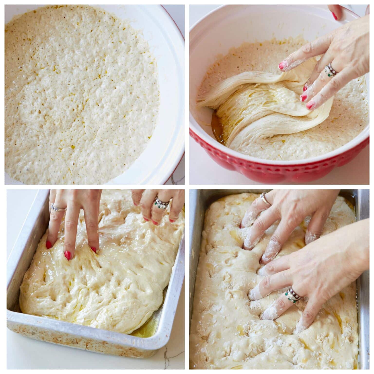 No Knead Focaccia With Roasted Garlic And Rosemary Gemmas Bigger Bolder Baking 