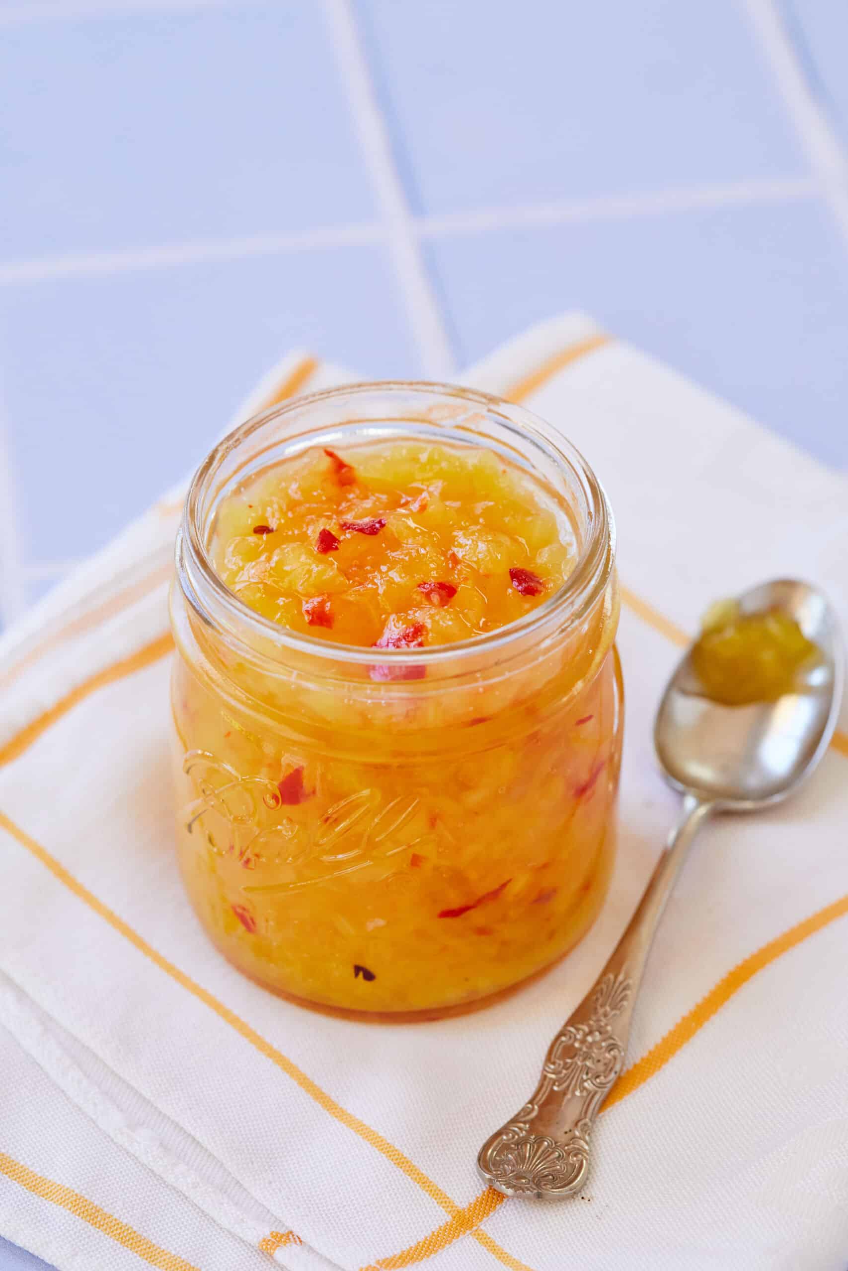 A jar of Pineapple Chilli Chutney